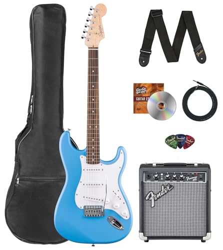 Amazon.co.jp: Fender Squier Stratocaster - カリフォルニアブルー